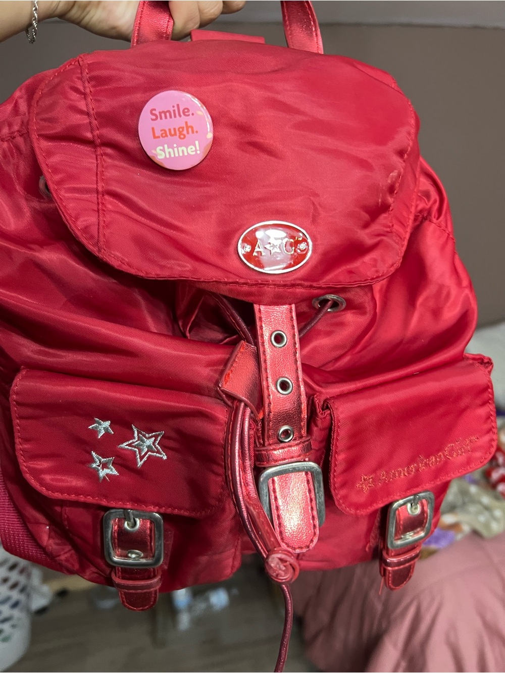 Bath & Body Works Red Kids' Star Accent Backpack